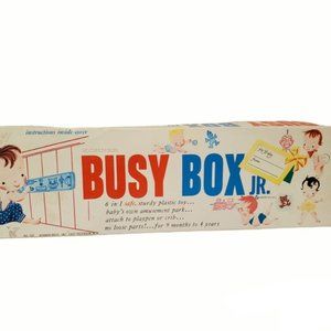 Vintage Kohner Busy Box Jr. Crib Toy